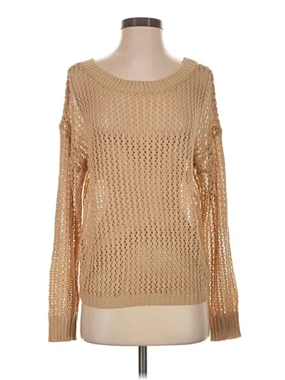 Pre-owned Assorted Brands Pullover Sweater In Tan