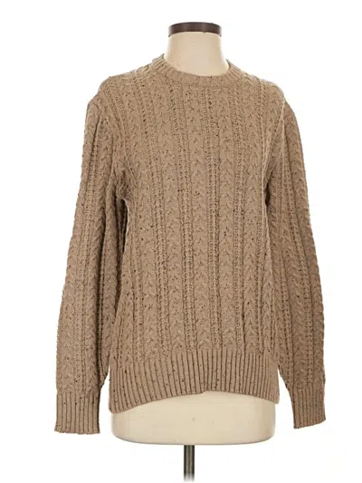 Pre-owned Assorted Brands Pullover Sweater In Tan