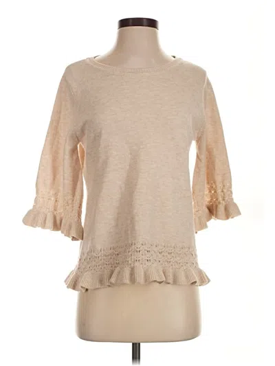 Pre-owned Assorted Brands Pullover Sweater In Tan