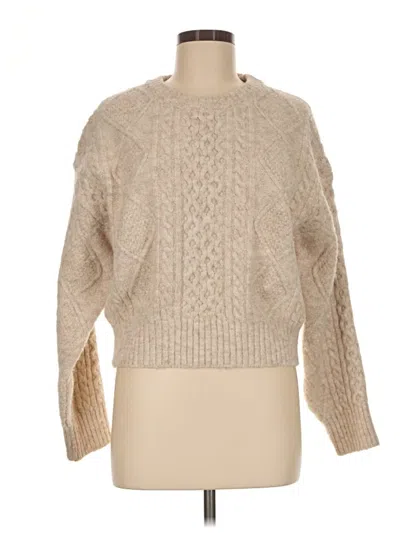 Pre-owned Assorted Brands Pullover Sweater In Tan
