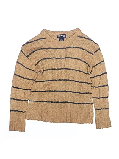 Pre-owned Assorted Brands Kids' Pullover Sweater In Tan