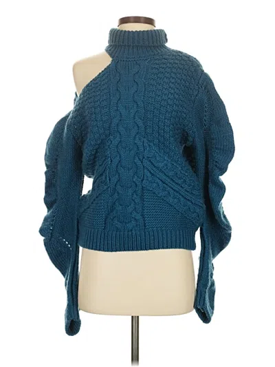 Pre-owned Assorted Brands Pullover Sweater In Teal