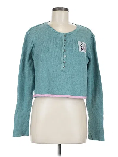 Pre-owned Assorted Brands Pullover Sweater In Teal