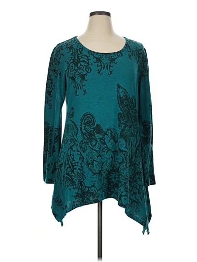 Pre-owned Assorted Brands Pullover Sweater In Teal