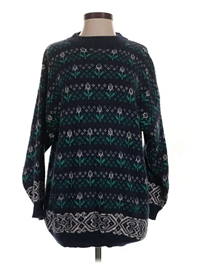 Pre-owned Assorted Brands Pullover Sweater In Teal
