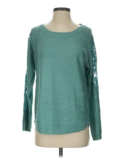 Pre-owned Assorted Brands Pullover Sweater In Teal