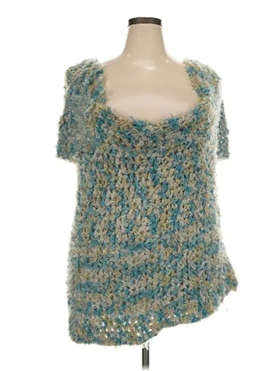Pre-owned Assorted Brands Pullover Sweater In Teal