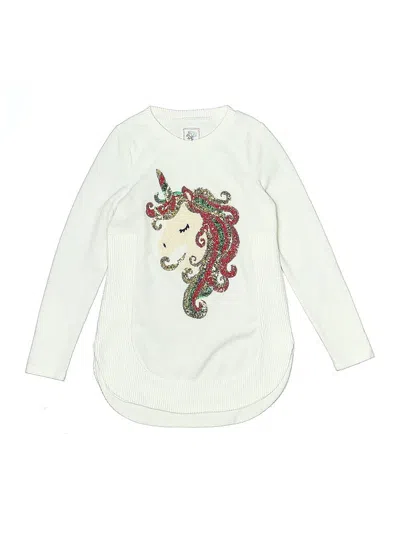 Pre-owned Assorted Brands Kids' Pullover Sweater In White