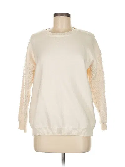 Pre-owned Assorted Brands Pullover Sweater In White