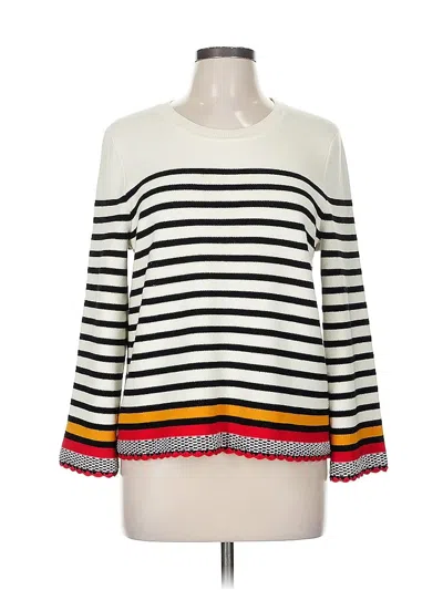 Pre-owned Assorted Brands Pullover Sweater In White