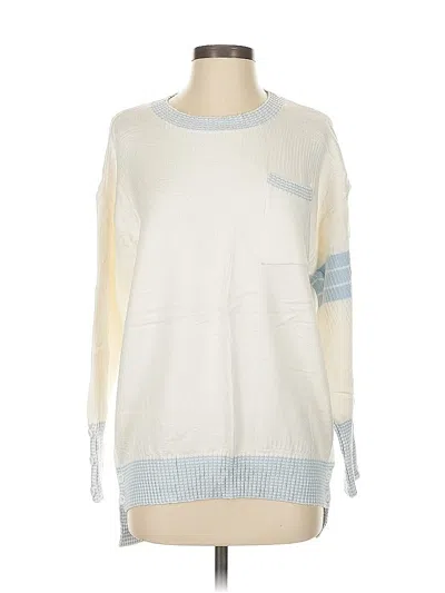 Pre-owned Assorted Brands Pullover Sweater In White