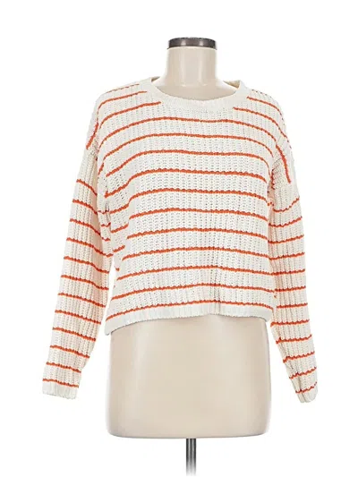 Pre-owned Assorted Brands Pullover Sweater In White