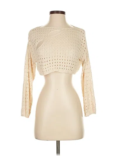 Pre-owned Assorted Brands Pullover Sweater In White