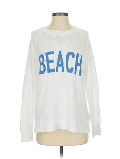 Pre-owned Assorted Brands Pullover Sweater In White