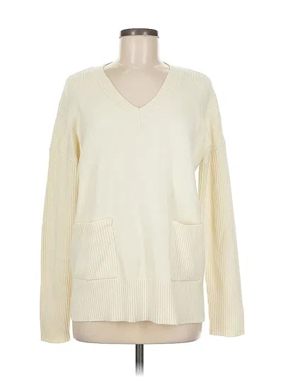 Pre-owned Assorted Brands Pullover Sweater In White