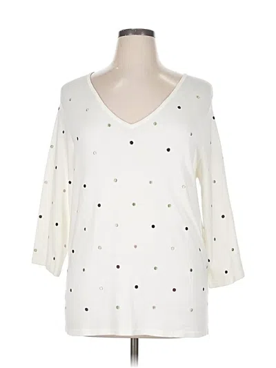 Pre-owned Assorted Brands Pullover Sweater In White