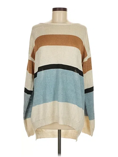 Pre-owned Assorted Brands Pullover Sweater In White