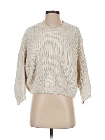 Pre-owned Assorted Brands Pullover Sweater In White