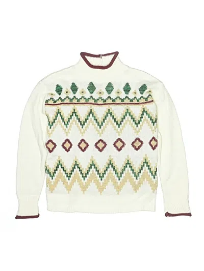 Pre-owned Assorted Brands Kids' Pullover Sweater In White