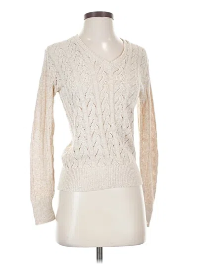 Pre-owned Assorted Brands Pullover Sweater In White