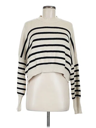Pre-owned Assorted Brands Pullover Sweater In White