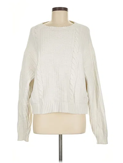 Pre-owned Assorted Brands Pullover Sweater In White