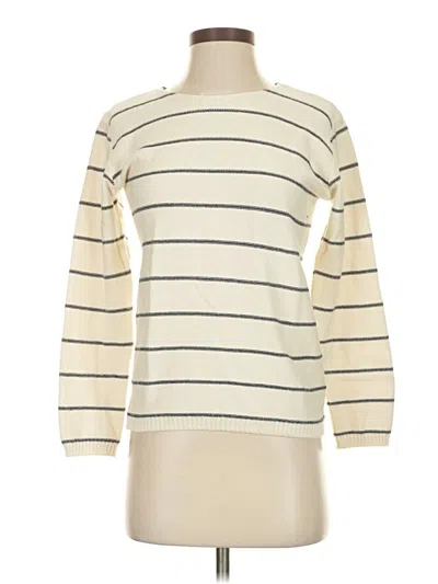 Pre-owned Assorted Brands Pullover Sweater In White