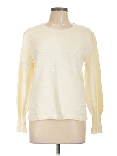Pre-owned Assorted Brands Pullover Sweater In White