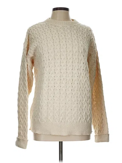 Pre-owned Assorted Brands Pullover Sweater In White