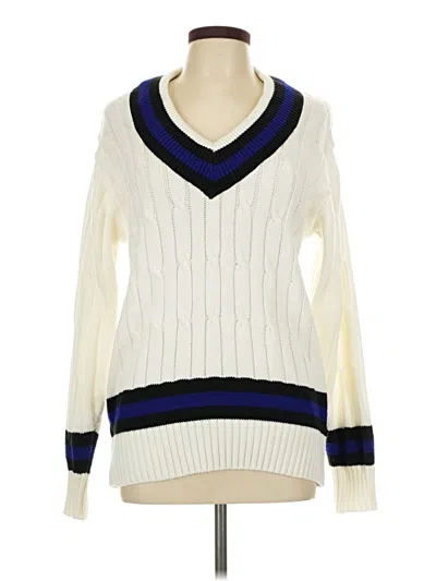 Pre-owned Assorted Brands Pullover Sweater In White