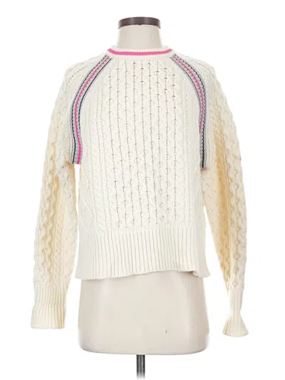 Pre-owned Assorted Brands Pullover Sweater In White