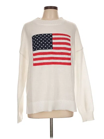 Pre-owned Assorted Brands Pullover Sweater In White