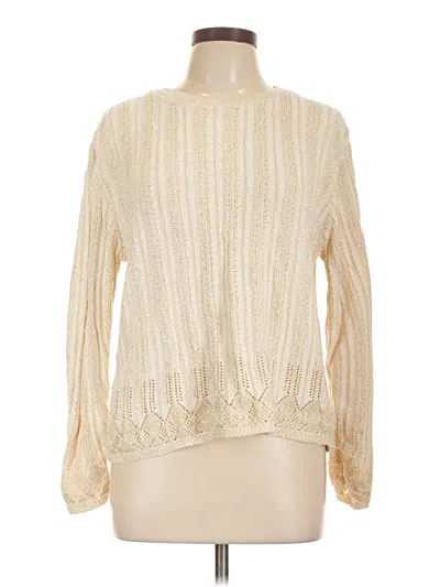 Pre-owned Assorted Brands Pullover Sweater In White
