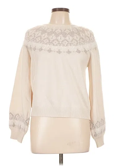 Pre-owned Assorted Brands Pullover Sweater In White