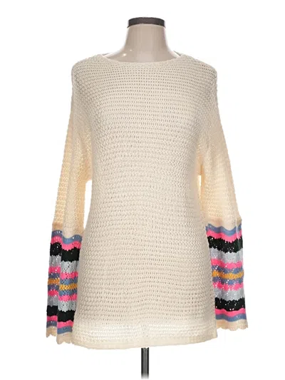 Pre-owned Assorted Brands Pullover Sweater In White