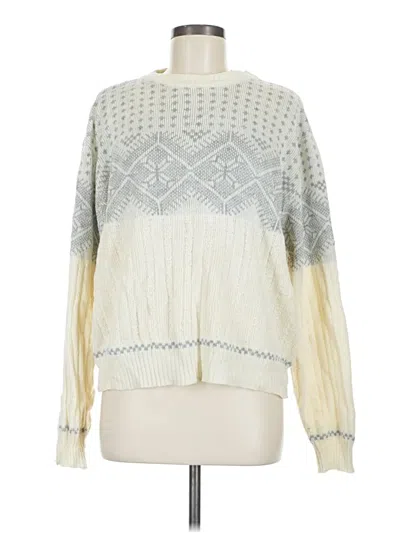 Pre-owned Assorted Brands Pullover Sweater In White