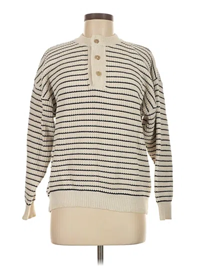 Pre-owned Assorted Brands Pullover Sweater In White