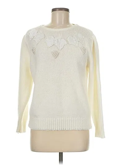 Pre-owned Assorted Brands Pullover Sweater In White