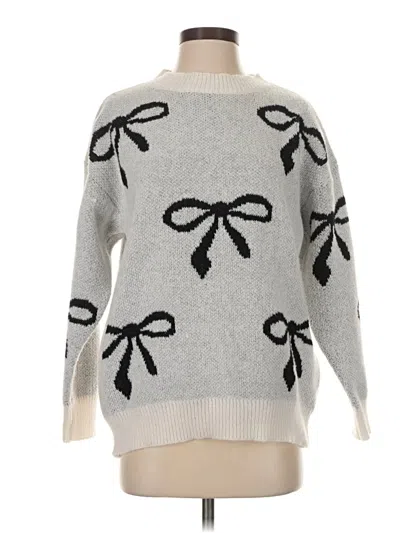 Pre-owned Assorted Brands Pullover Sweater In White