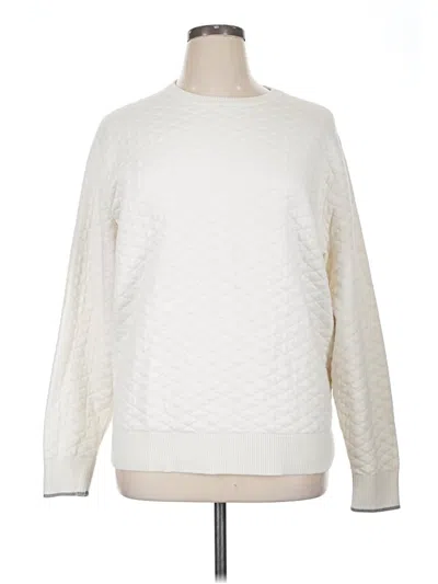 Pre-owned Assorted Brands Pullover Sweater In White