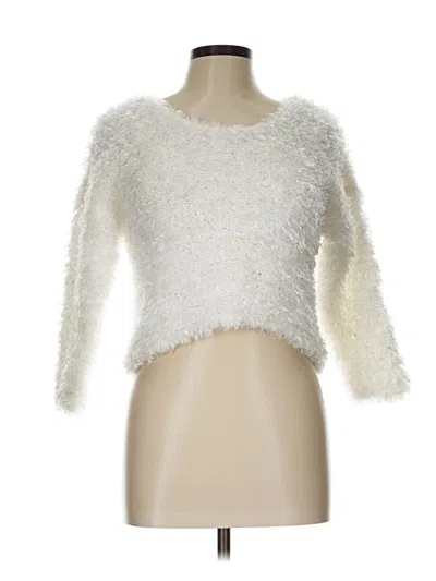 Pre-owned Assorted Brands Pullover Sweater In White