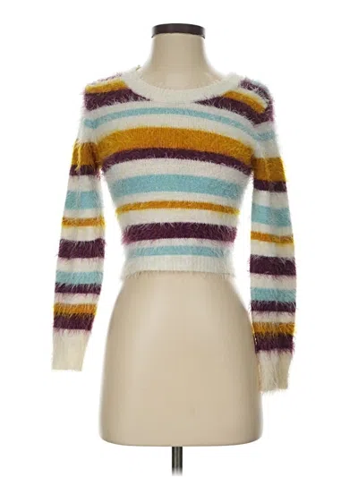 Pre-owned Assorted Brands Pullover Sweater In White