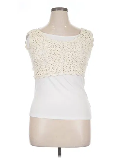 Pre-owned Assorted Brands Pullover Sweater In White