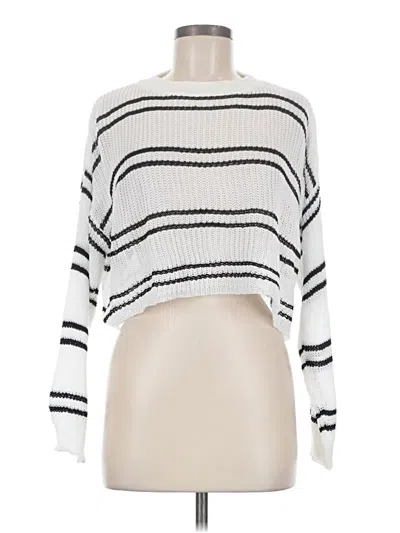 Pre-owned Assorted Brands Pullover Sweater In White