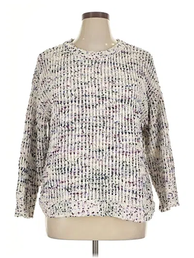 Pre-owned Assorted Brands Pullover Sweater In White