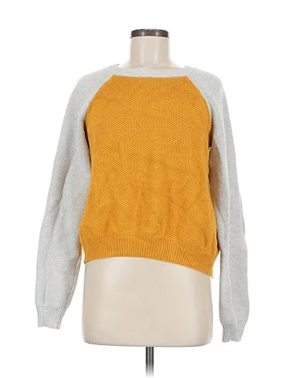 Pre-owned Assorted Brands Pullover Sweater In Yellow