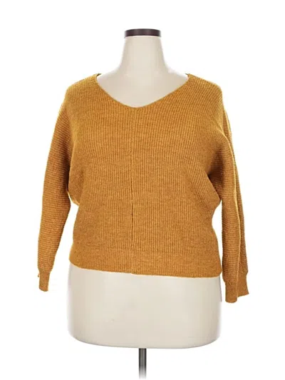 Pre-owned Assorted Brands Pullover Sweater In Yellow