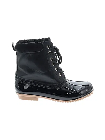 Pre-owned Assorted Brands Rain Boots In Black