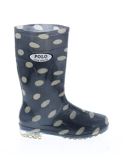 Pre-owned Assorted Brands Rain Boots In Blue