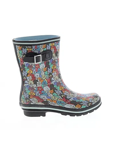 Pre-owned Assorted Brands Rain Boots In Blue